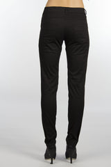 black cotton skinny pants