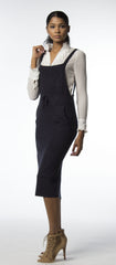 Navy Overall Cashmere Dress-345