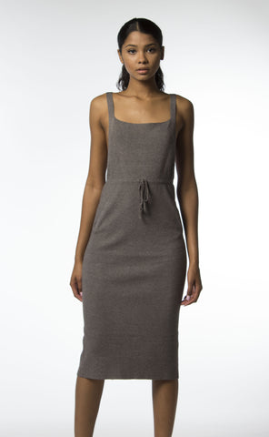 Grey Overall Cashmere Dress-345