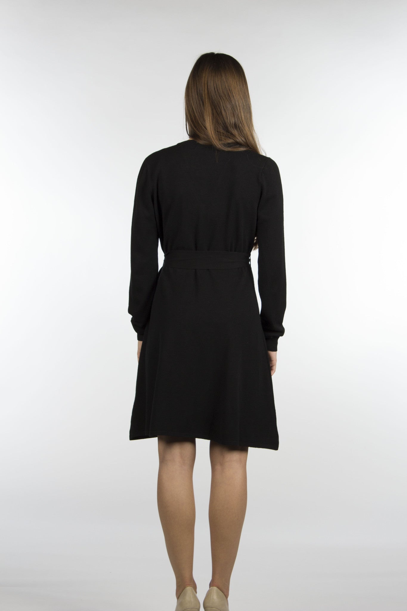 Black Wrap Sweater Dress with Belted Waist | Womens Clothing and Fashion | Posh Box Clothing Black Wrap Sweater Dress with Belted Waist | Womens Clothing and Fashion | Posh Box Clothing