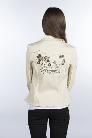 Floral Design Cotton Jacket-503