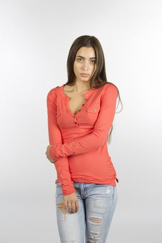 Coral Jersey Cotton Shirt-730